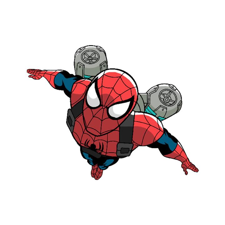 استیکر لپ تاپ طرح Spiderman Marvel کد STL1021